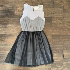 Sleeveless color block dress